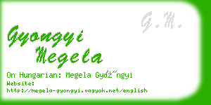 gyongyi megela business card